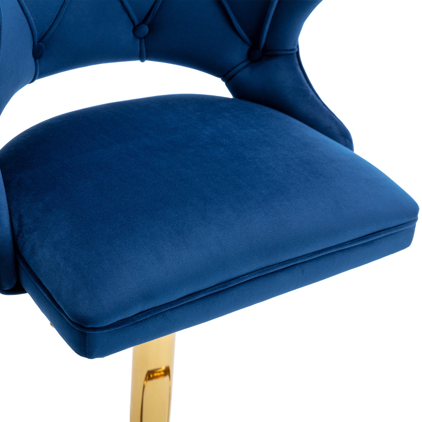 Blue and Gold Bar Stools; 2PCS/SET