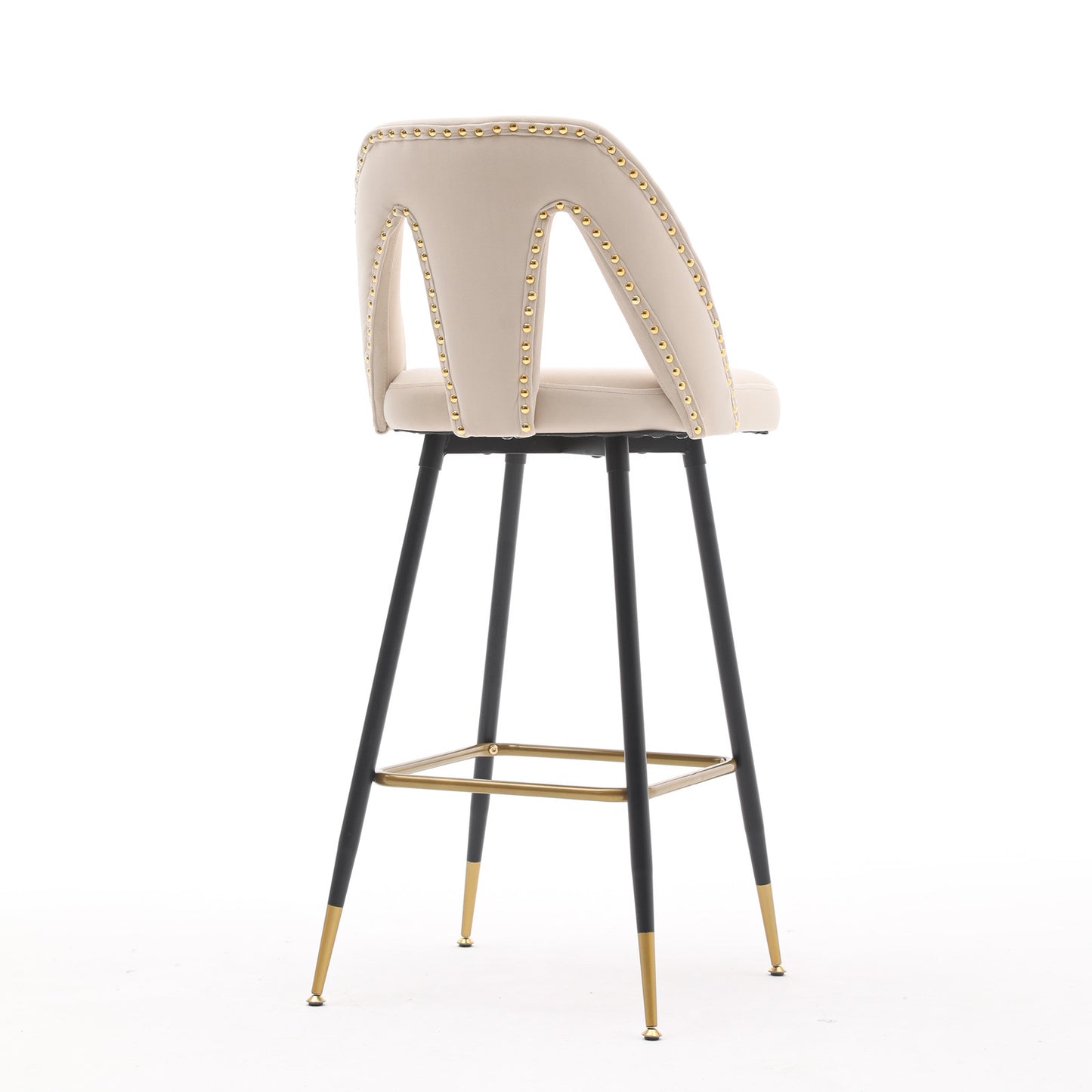 Bar Stool; Set of 2 (Beige)