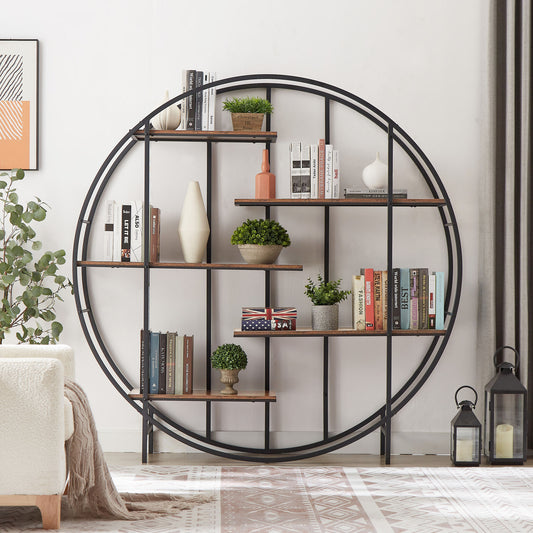 Round 5-Tier Metal Plant Stand/Bookcase