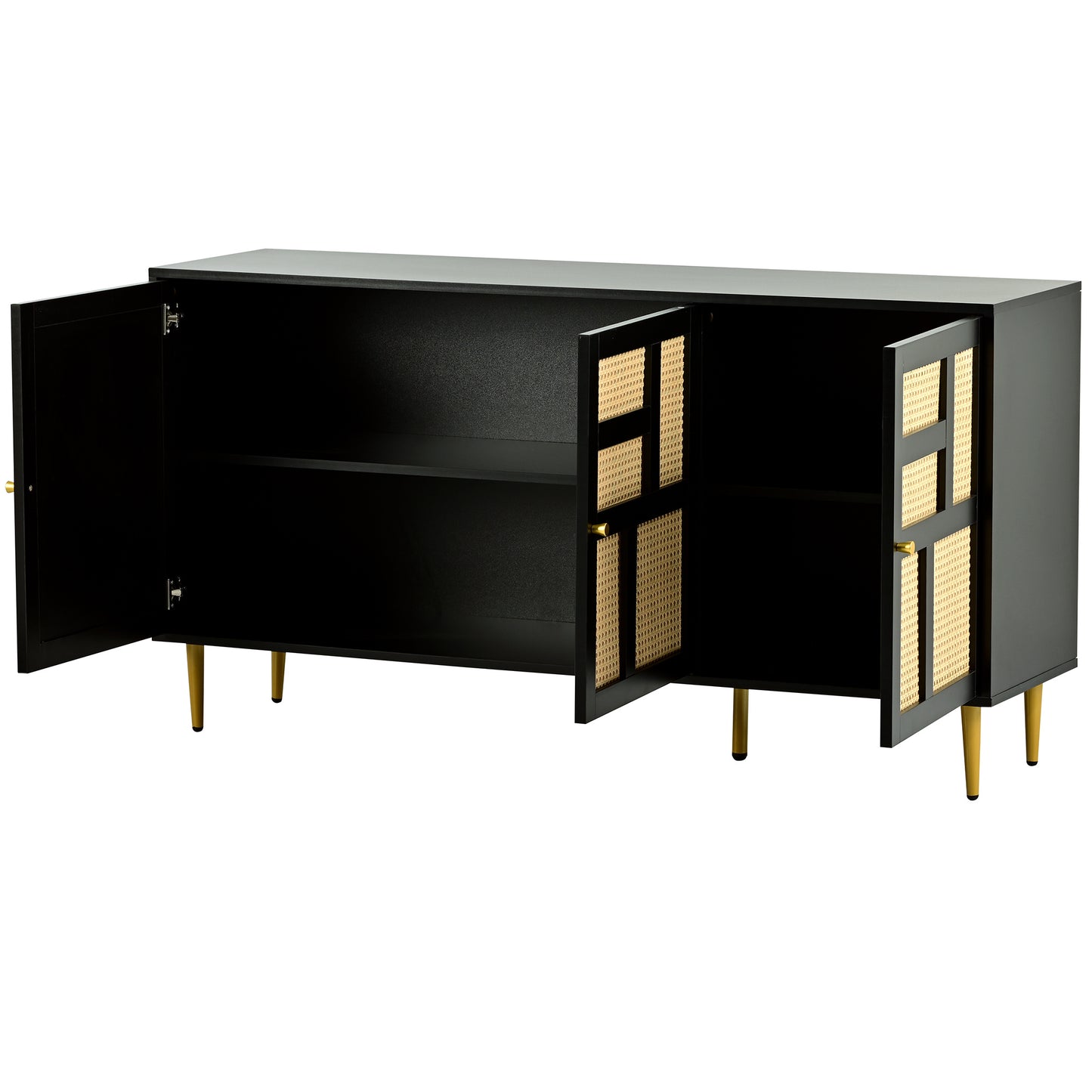 The rattan side cabinet/Modern Entertainment Center- Console Table