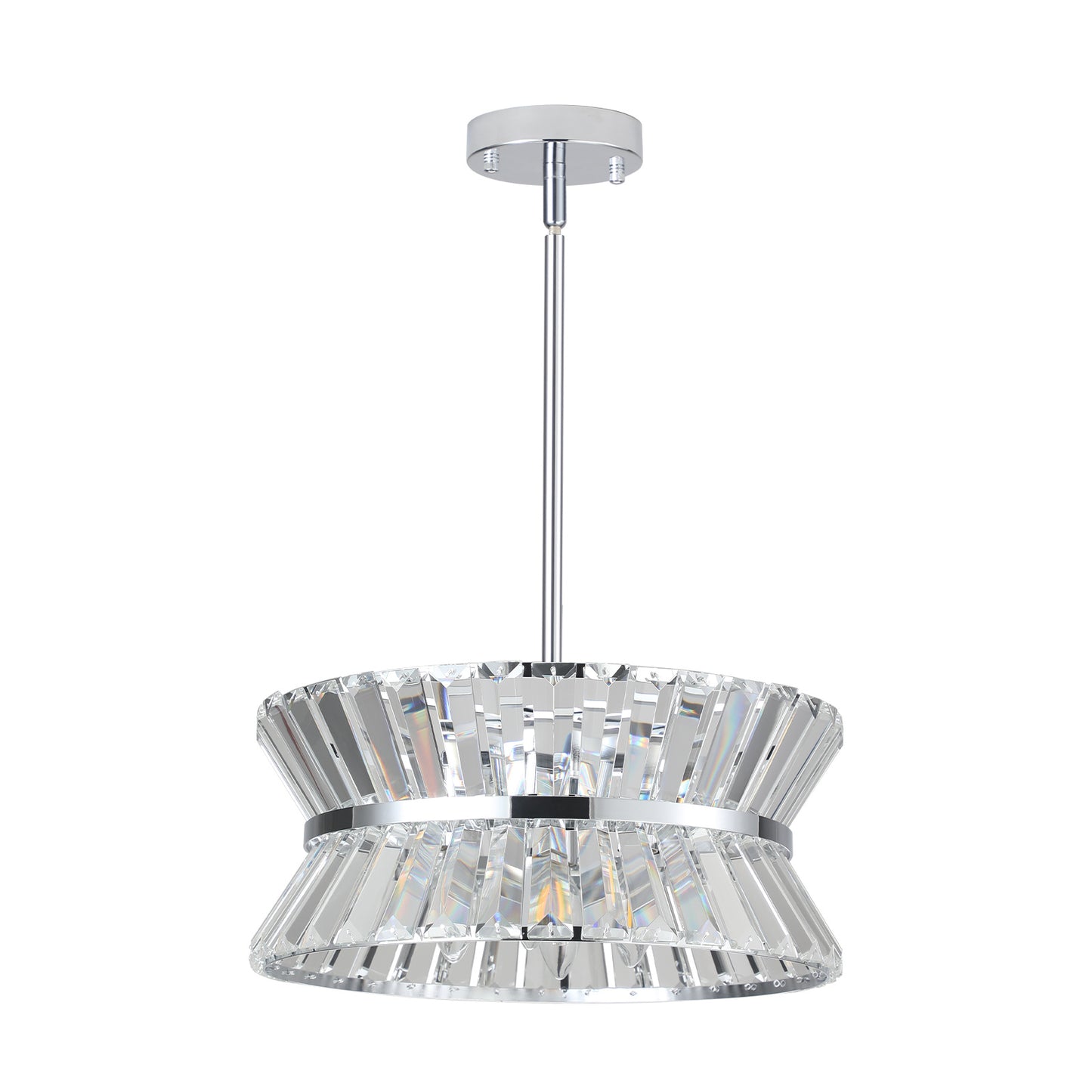 Modern Crystal Chandelier for Living-Room Round Cristal Lamp Luxury Home Decor Light Fixture