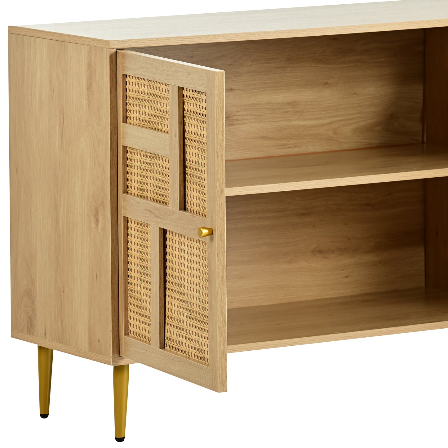 The rattan side cabinet/Modern Entertainment Center- Console Table