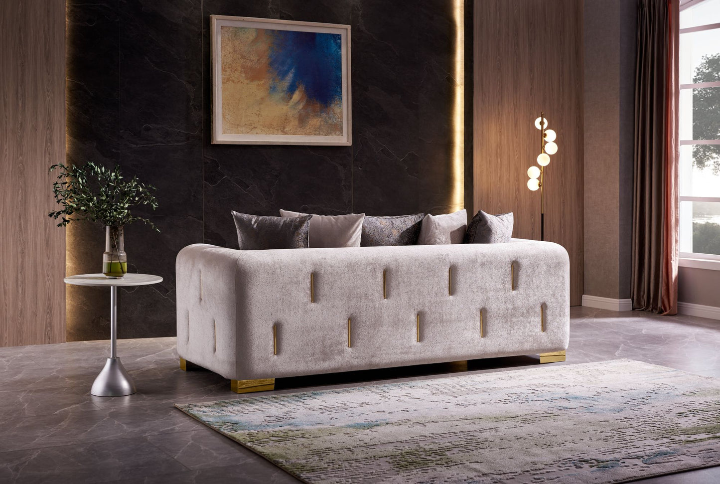 Impreza Modern Style Sofa in Beige