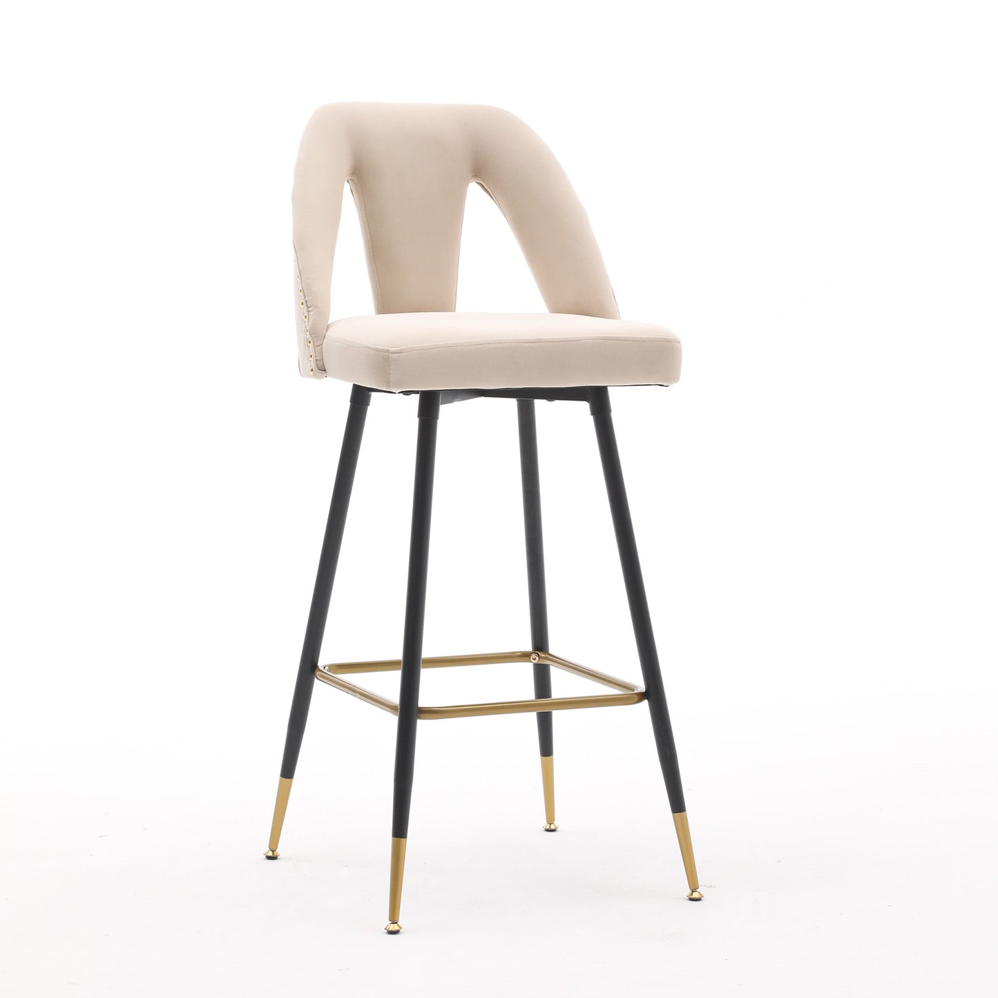 Bar Stool; Set of 2 (Beige)