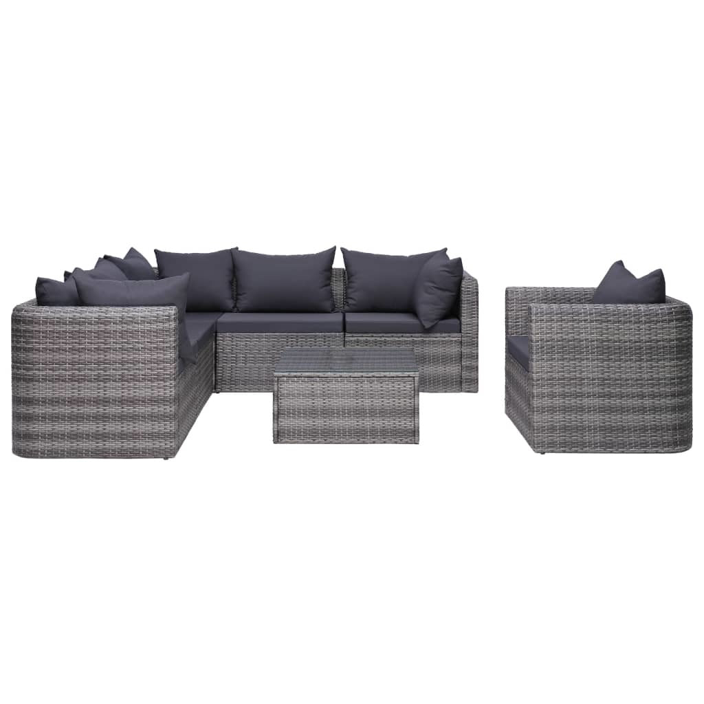 7 Piece- Serene Gray Garden Oasis Set