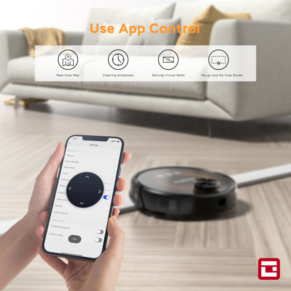 Geek Smart L8 Robot Vacuum Cleaner and Mop; LDS Navigation; Wi-Fi Connected APP; Selective Room Cleaning; MAX 2700 PA Suction; Ideal for Pets and Larger Home Amazon bans sales