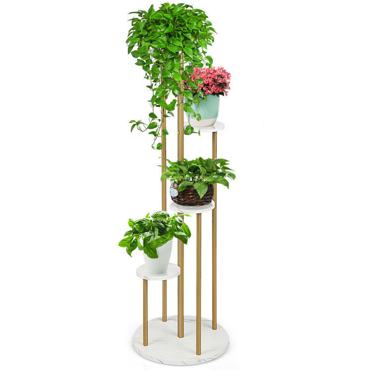 4-Tier 48.5 Inch Metal Plant Stand