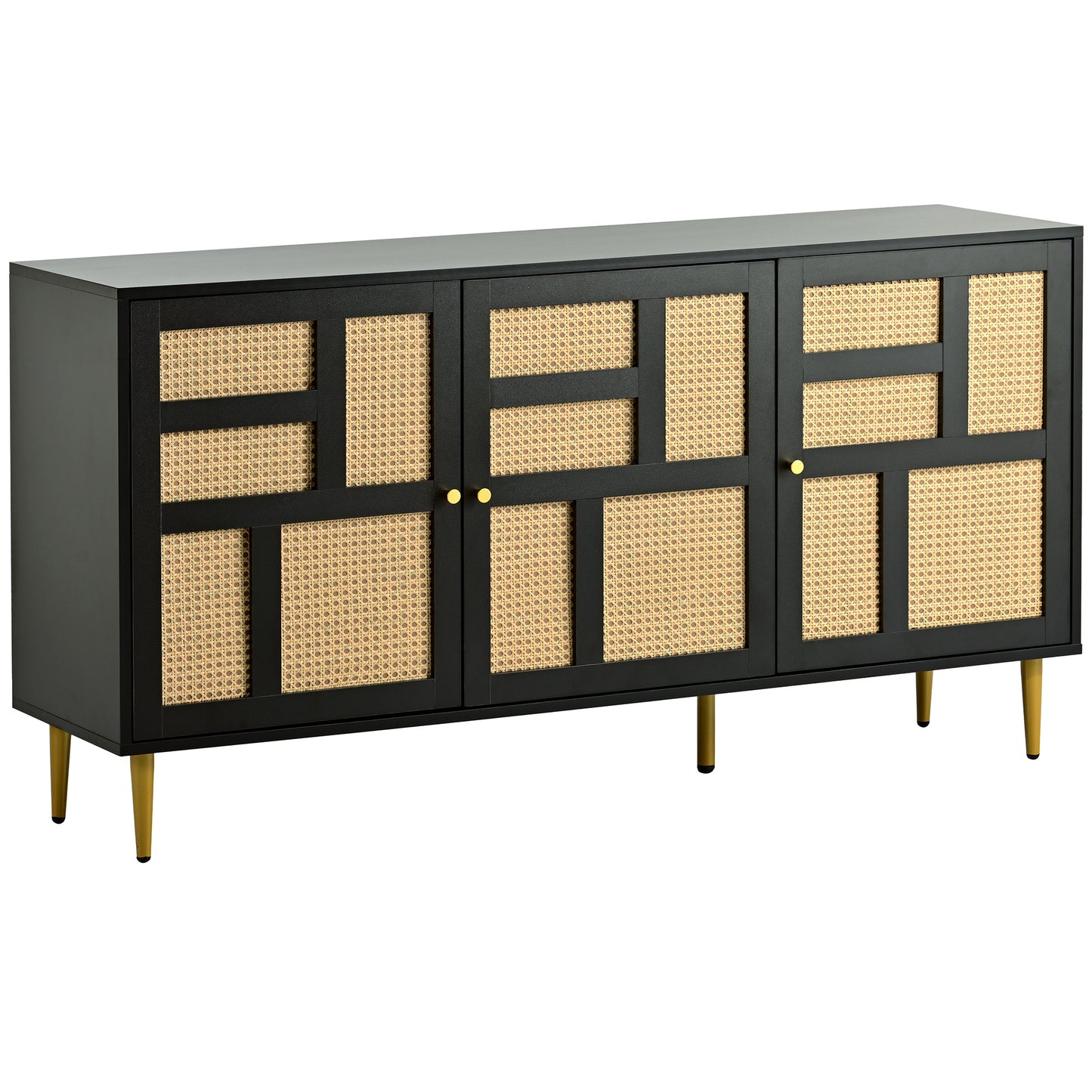 The rattan side cabinet/Modern Entertainment Center- Console Table