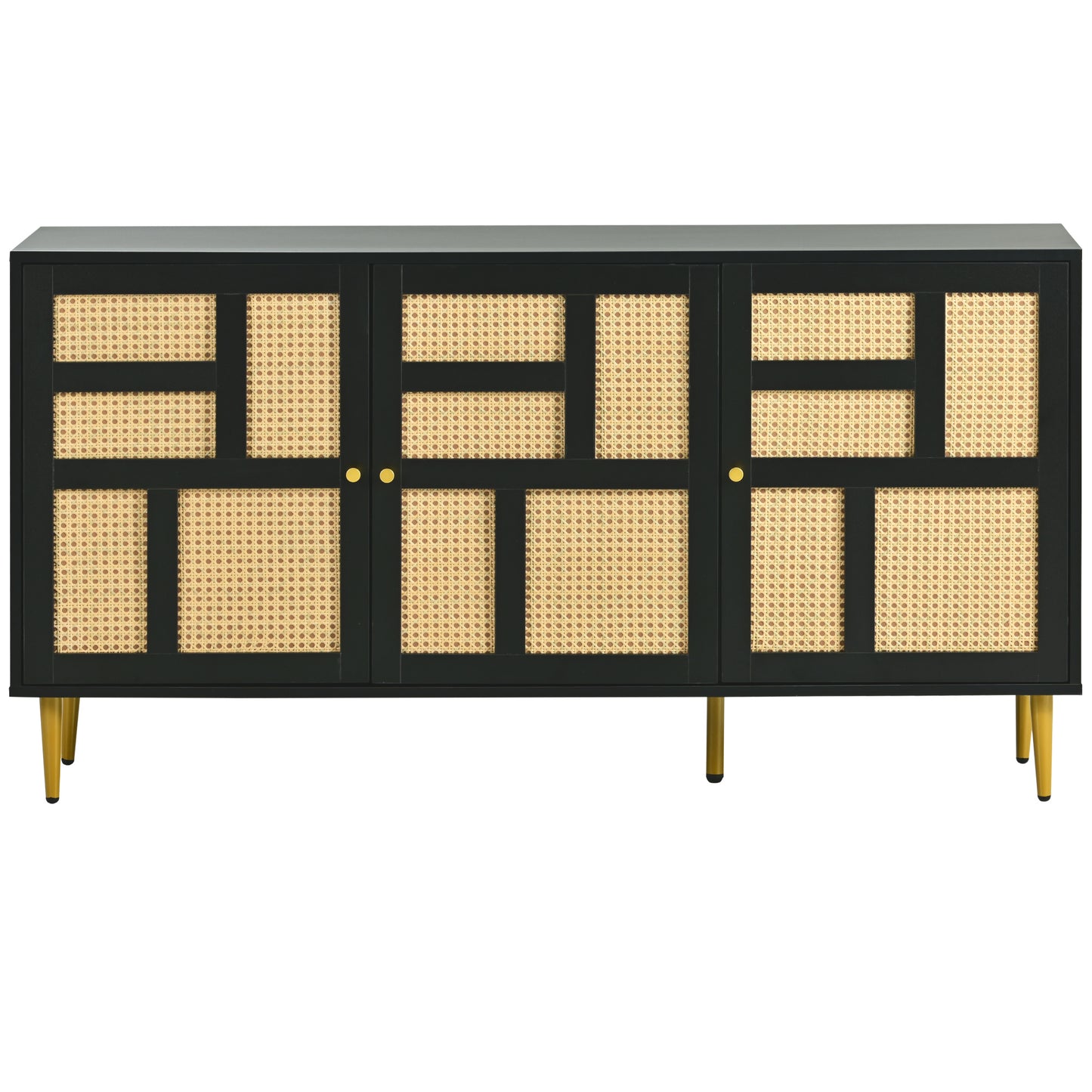 The rattan side cabinet/Modern Entertainment Center- Console Table