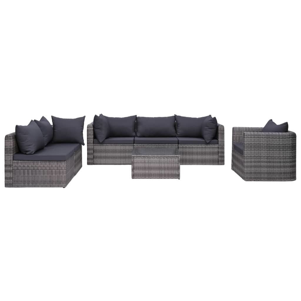 7 Piece- Serene Gray Garden Oasis Set