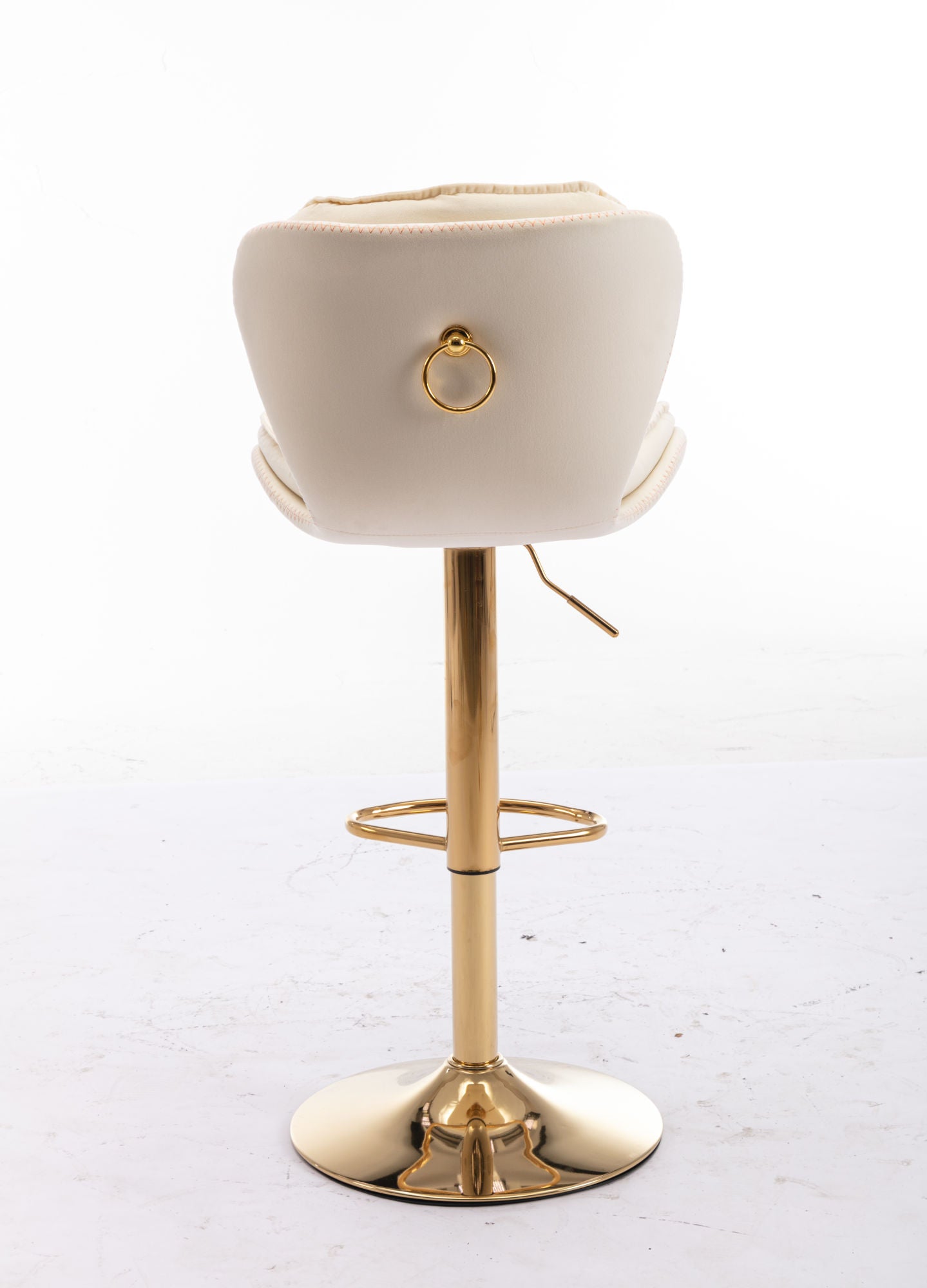 Set of 2 Bar Stools; cream